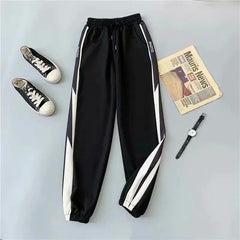 Pantalones de chándal holgados de cintura alta y pierna recta para mujer, pantalones informales nuevos para Primavera/otoño 2023