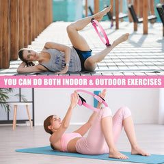 Aro de Pilates Fitness para Tonificar Piernas, Glúteos y Abdomen – Yoga, Resistencia, Casa